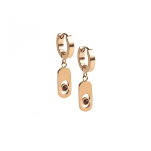 Boucles d'oreilles Didyma - Kéfi Rosé Gold Violet (KE4)