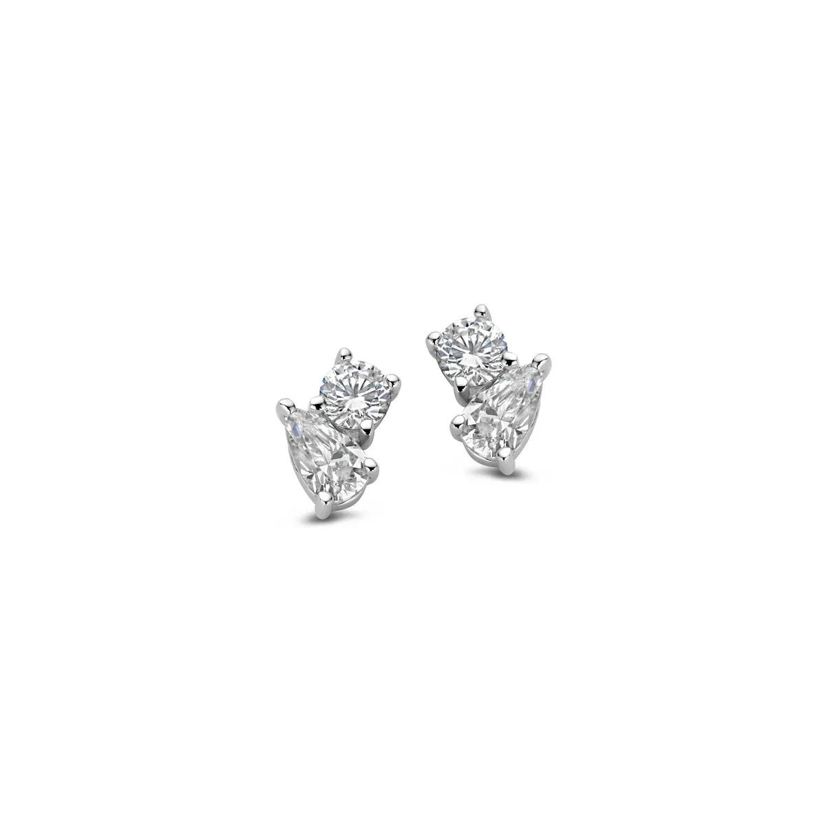 Boucles d'oreilles Naiomy - Argent et zircons (N2O59)