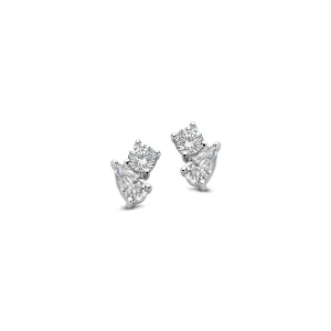 Boucles d'oreilles Naiomy - Argent et zircons (N2O59)