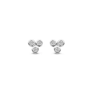 Boucles d'oreilles Naiomy - Argent et zircons (N4R68)