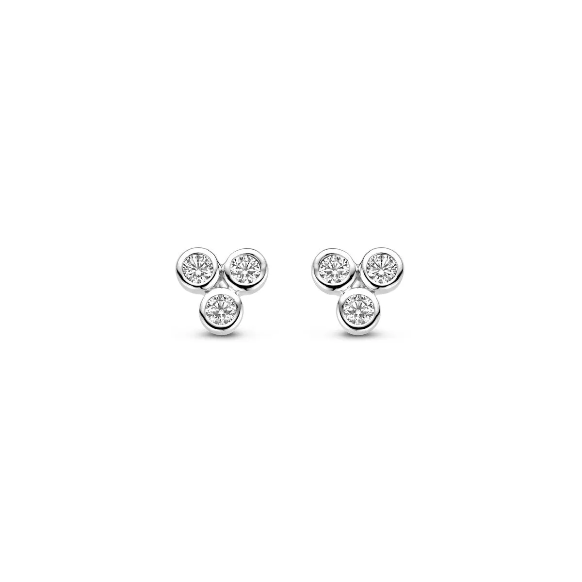 Boucles d'oreilles Naiomy - Argent et zircons (N4R68)