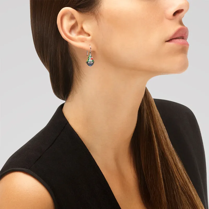 Boucles d'oreilles UNA STORIA - Jungle, Argent et Zircons (BO121204)