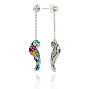Boucles d'oreilles UNA STORIA - Lovebird, Argent et Zircons (BO121212)