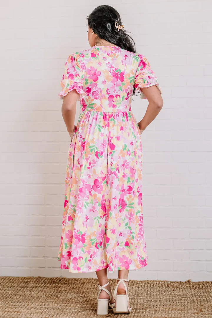 Bow With The Flow Midi Dress