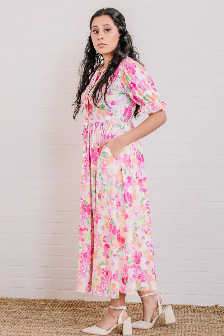 Bow With The Flow Midi Dress