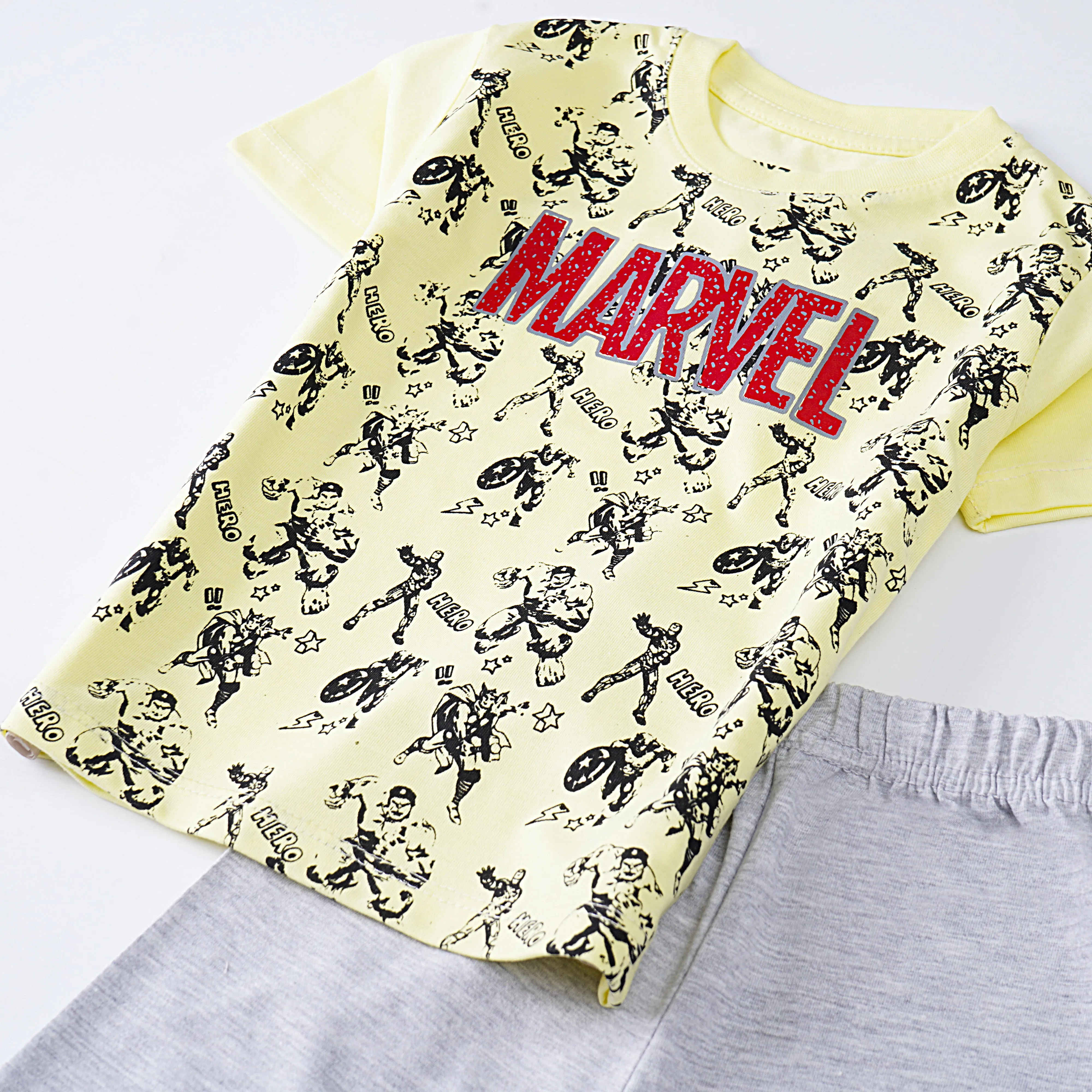 Boys Half Sleeves 2 Piece Suit (Marvel)