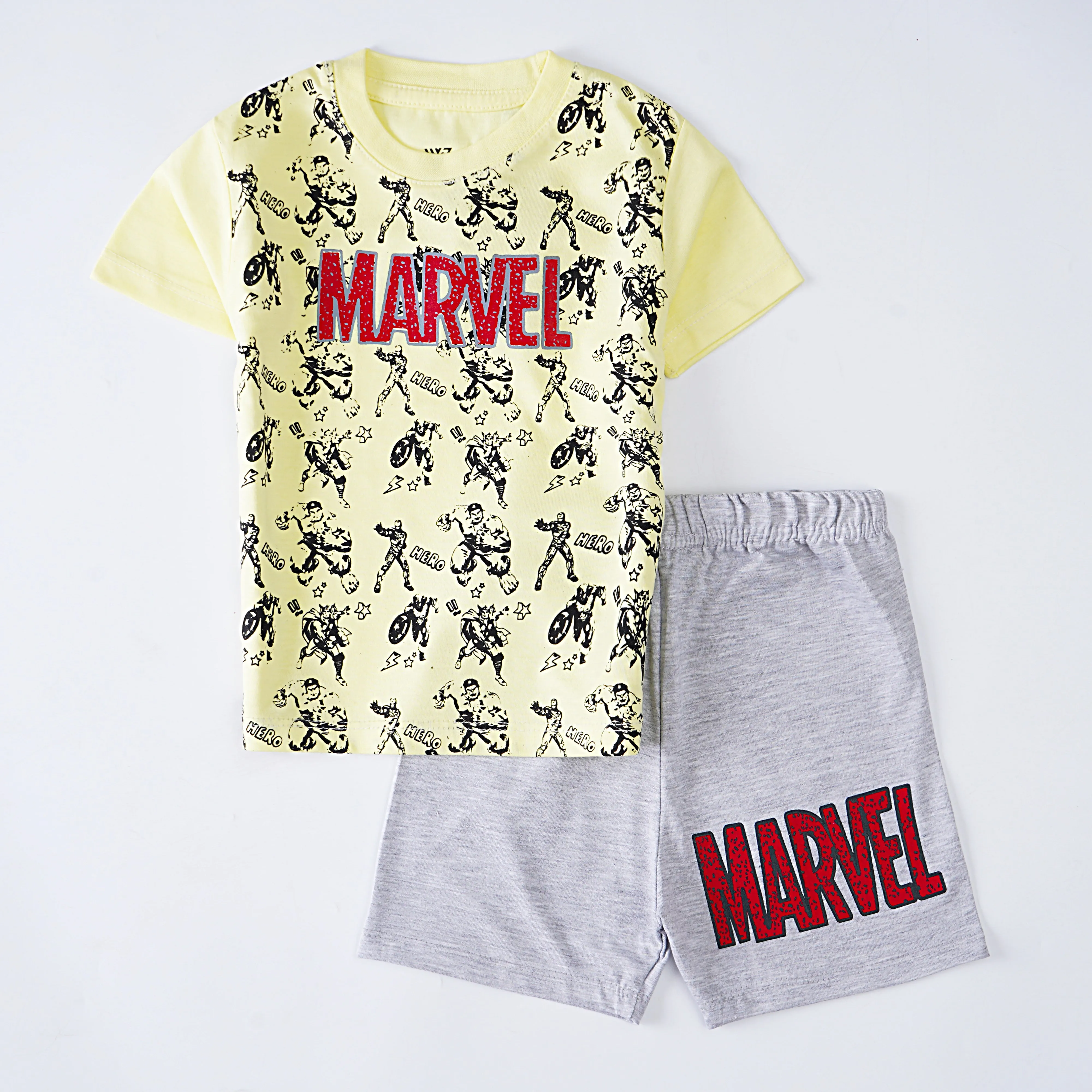 Boys Half Sleeves 2 Piece Suit (Marvel)