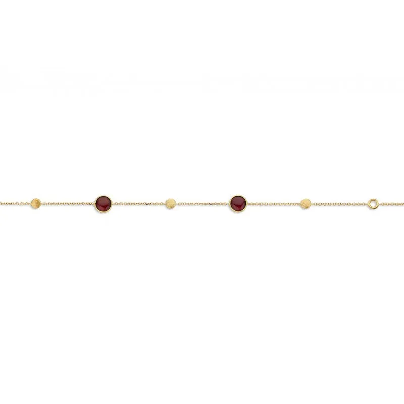 Bracelet avec motifs - Or Jaune , Tourmaline Rose (AR1491GPT)