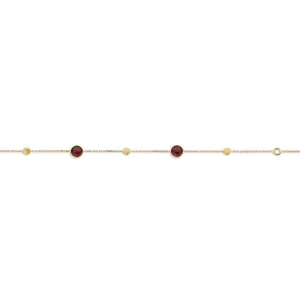 Bracelet avec motifs - Or Jaune , Tourmaline Rose (AR1491GPT)