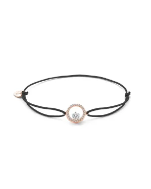 Bracelet FJF - Icon Heart, Plaqué or rose cordon (FJF0060600SY)