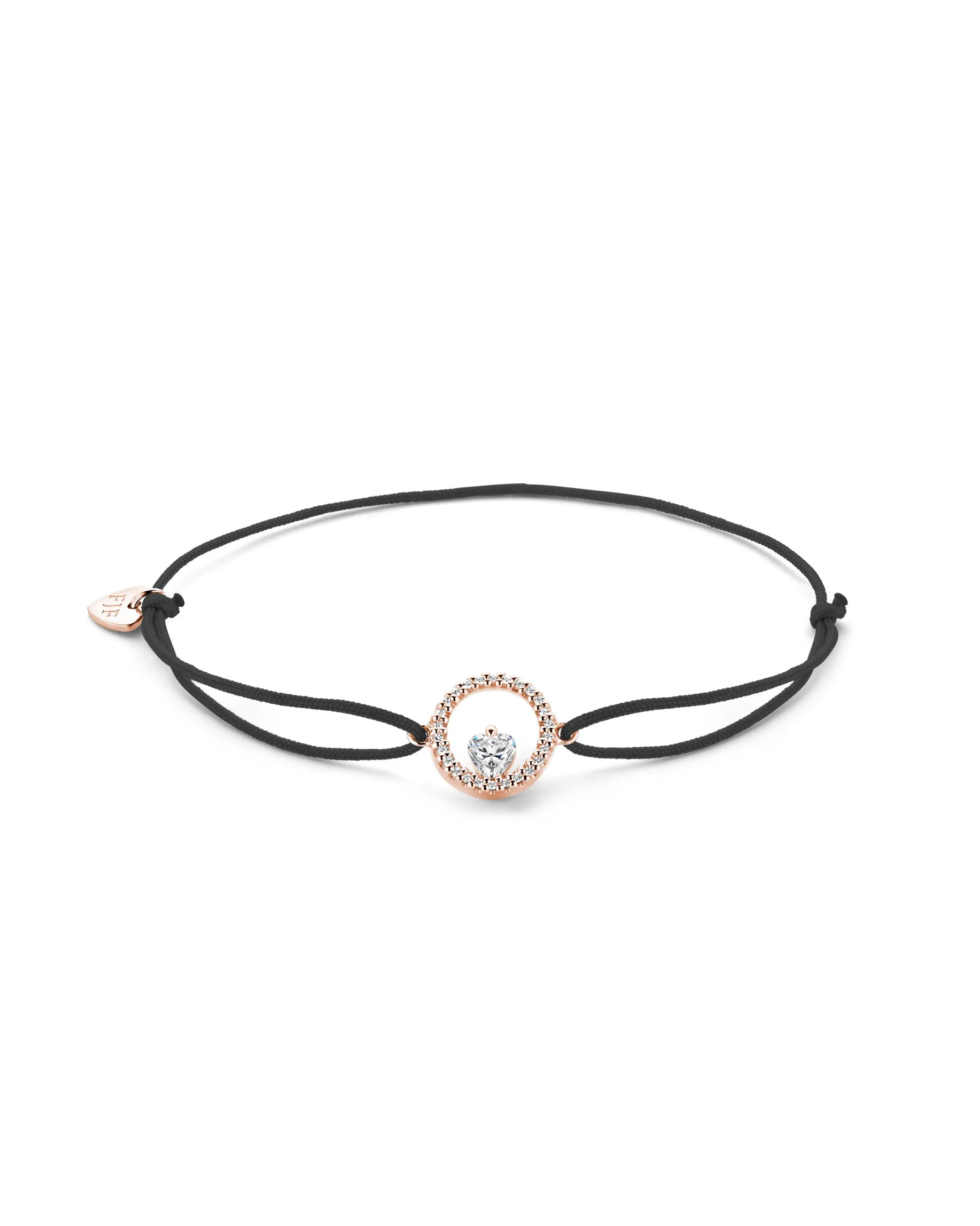 Bracelet FJF - Icon Heart, Plaqué or rose cordon (FJF0060600SY)