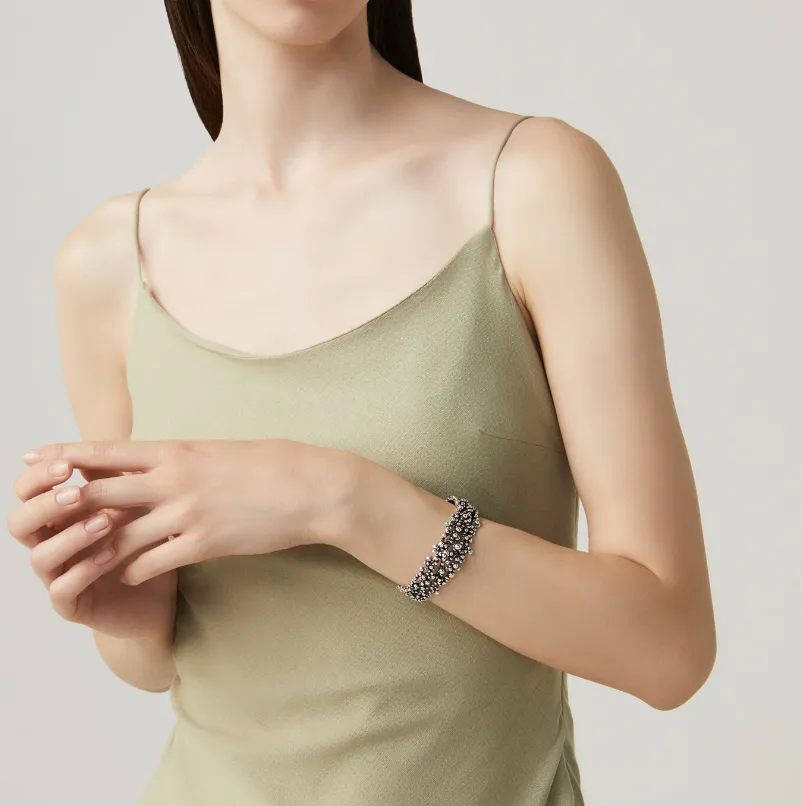 Bracelet Jonc Giovanni Raspini - Perlage, Argent (09531)