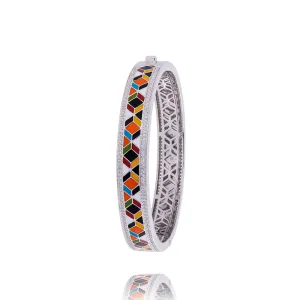Bracelet Jonc UNASTORIA - Siena, Argent et Zircons (JO121193)