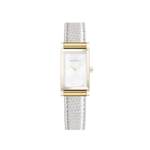 Bracelet montre Antarès Herbelin - Cuir simple blanc Iguane (BRAC17048P19)