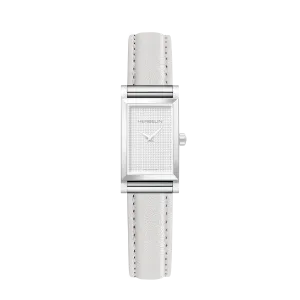 Bracelet montre Antarès Herbelin - Cuir simple blanc émail (BRAC17048A37)