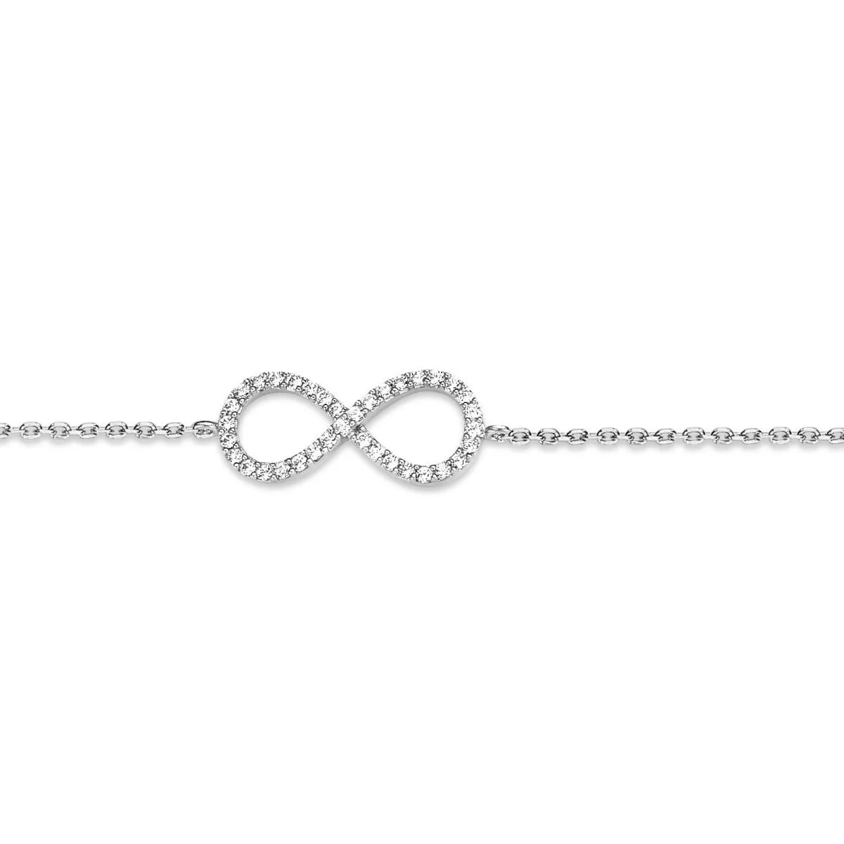 Bracelet Naiomy Infini - Argent et Zircon (N4C11)