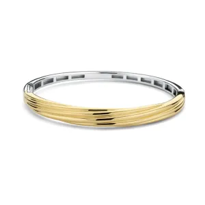 Bracelet Rigide TI SENTO - Argent bicolore doré (2969SY)