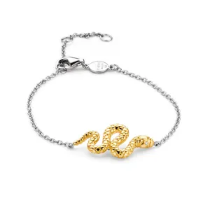 Bracelet Serpent TI SENTO - Argent bicolore doré (2904SY)