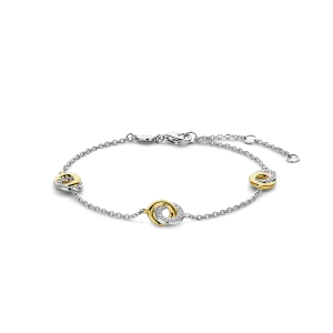 Bracelet TI SENTO - Argent bicolore doré (2925ZY)
