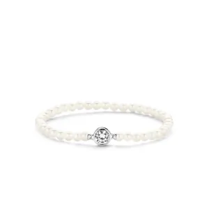 Bracelet TI SENTO - Argent, Perles et zircons (2775PW)