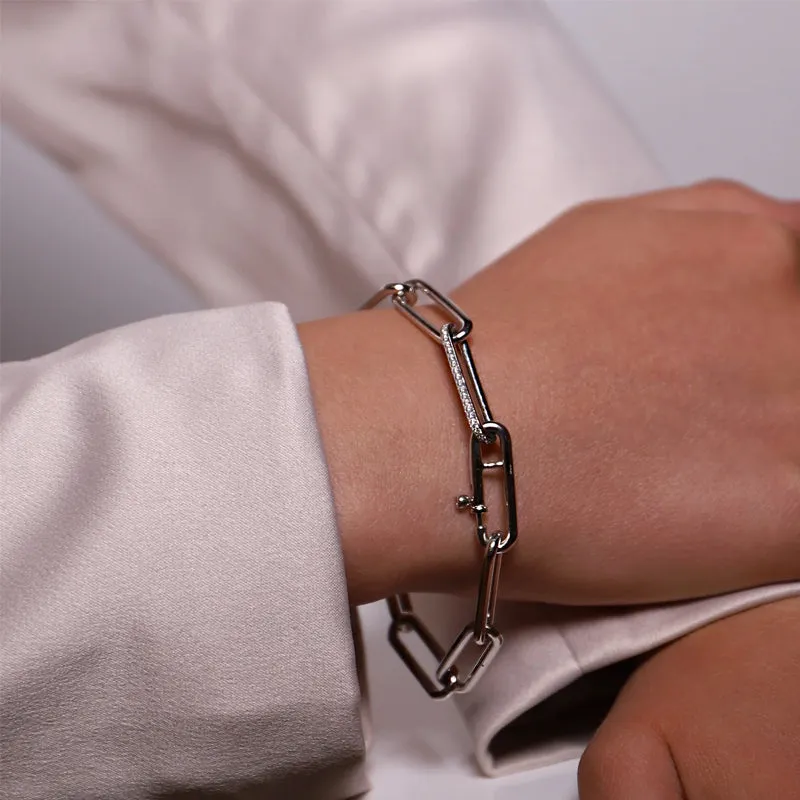 Bracelet TI SENTO - Argent, zircons (2926ZI)