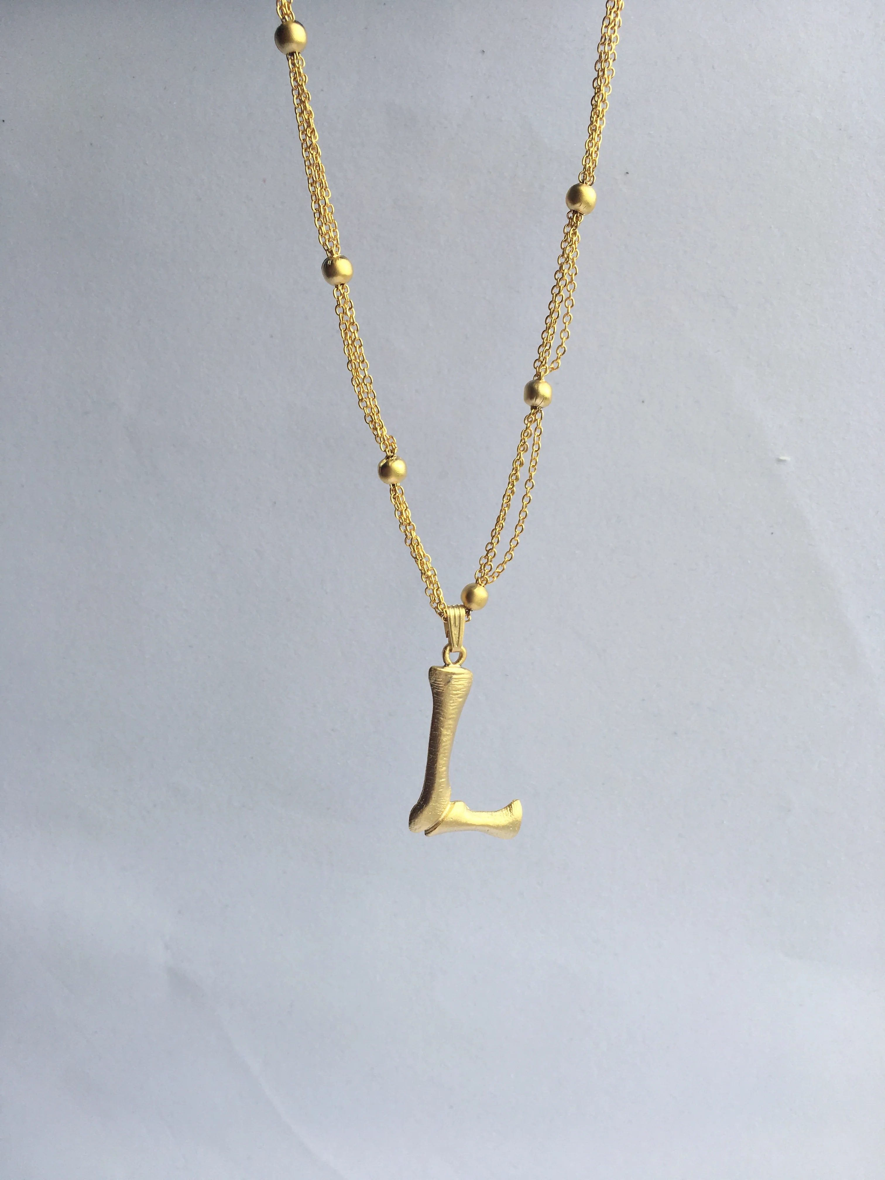 BRASS "INITIAL" PERSONALIZED PENDANT MADE IN TURKEY AND #1 TRENDSETTER STYLE
