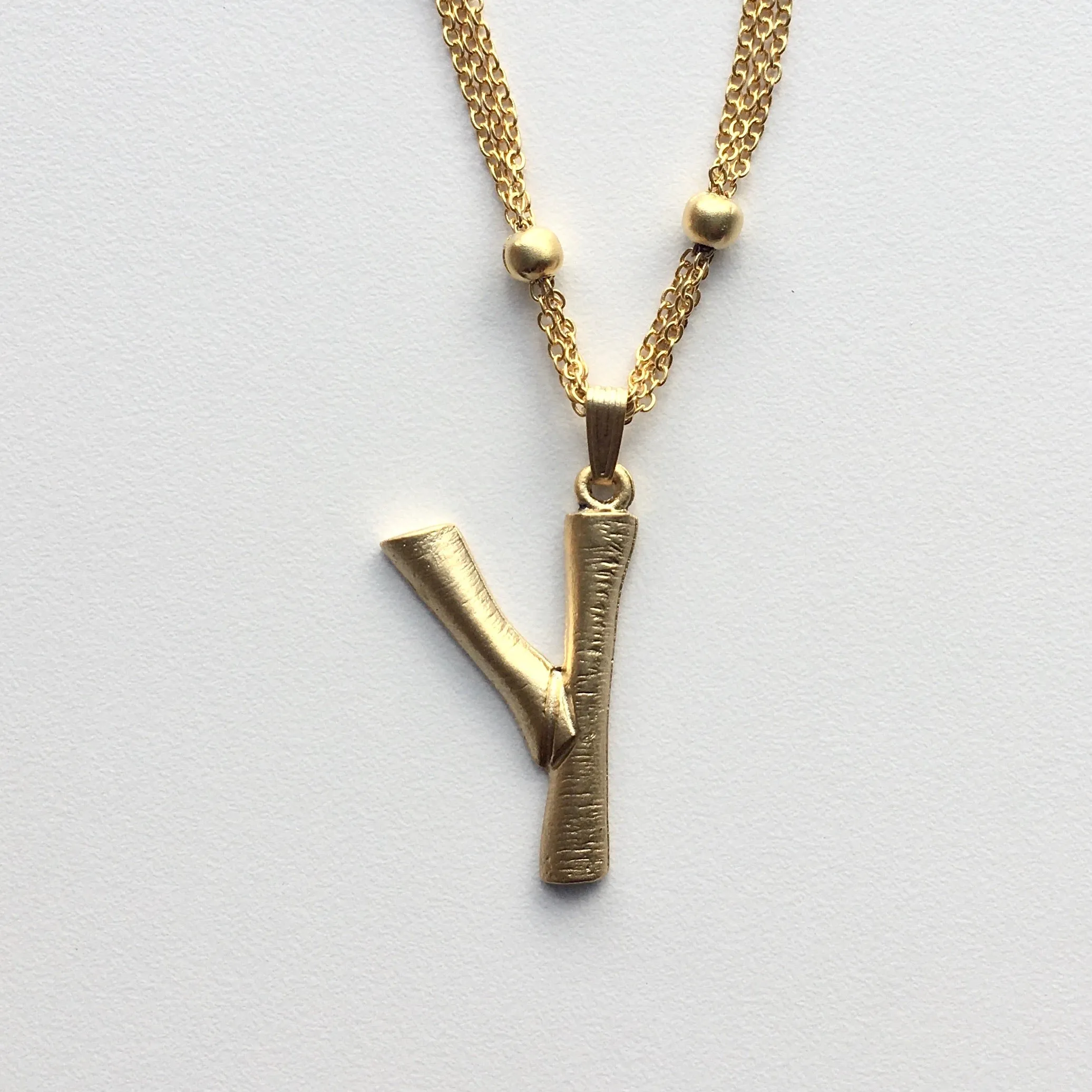 BRASS "INITIAL" PERSONALIZED PENDANT MADE IN TURKEY AND #1 TRENDSETTER STYLE