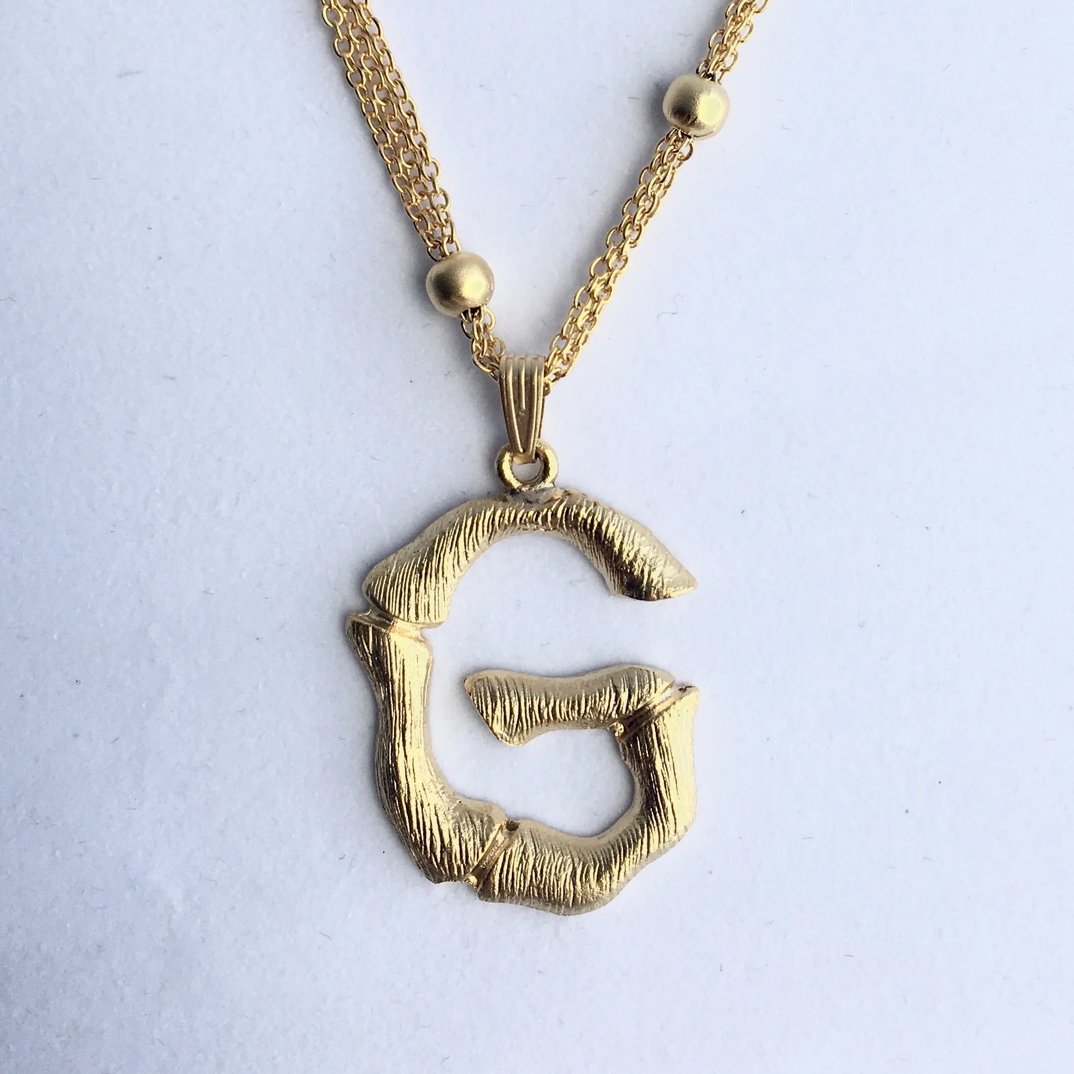 BRASS "INITIAL" PERSONALIZED PENDANT MADE IN TURKEY AND #1 TRENDSETTER STYLE