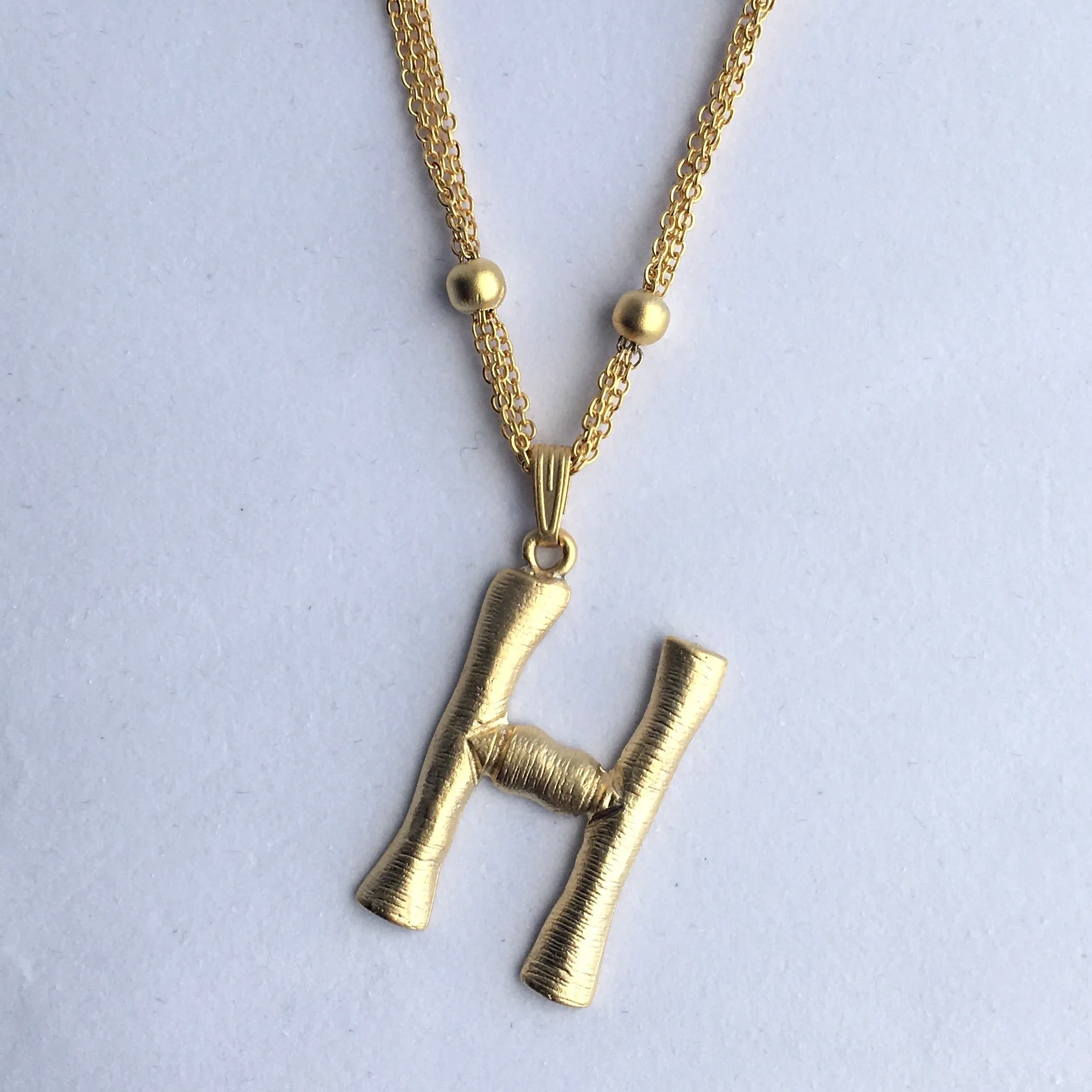 BRASS "INITIAL" PERSONALIZED PENDANT MADE IN TURKEY AND #1 TRENDSETTER STYLE