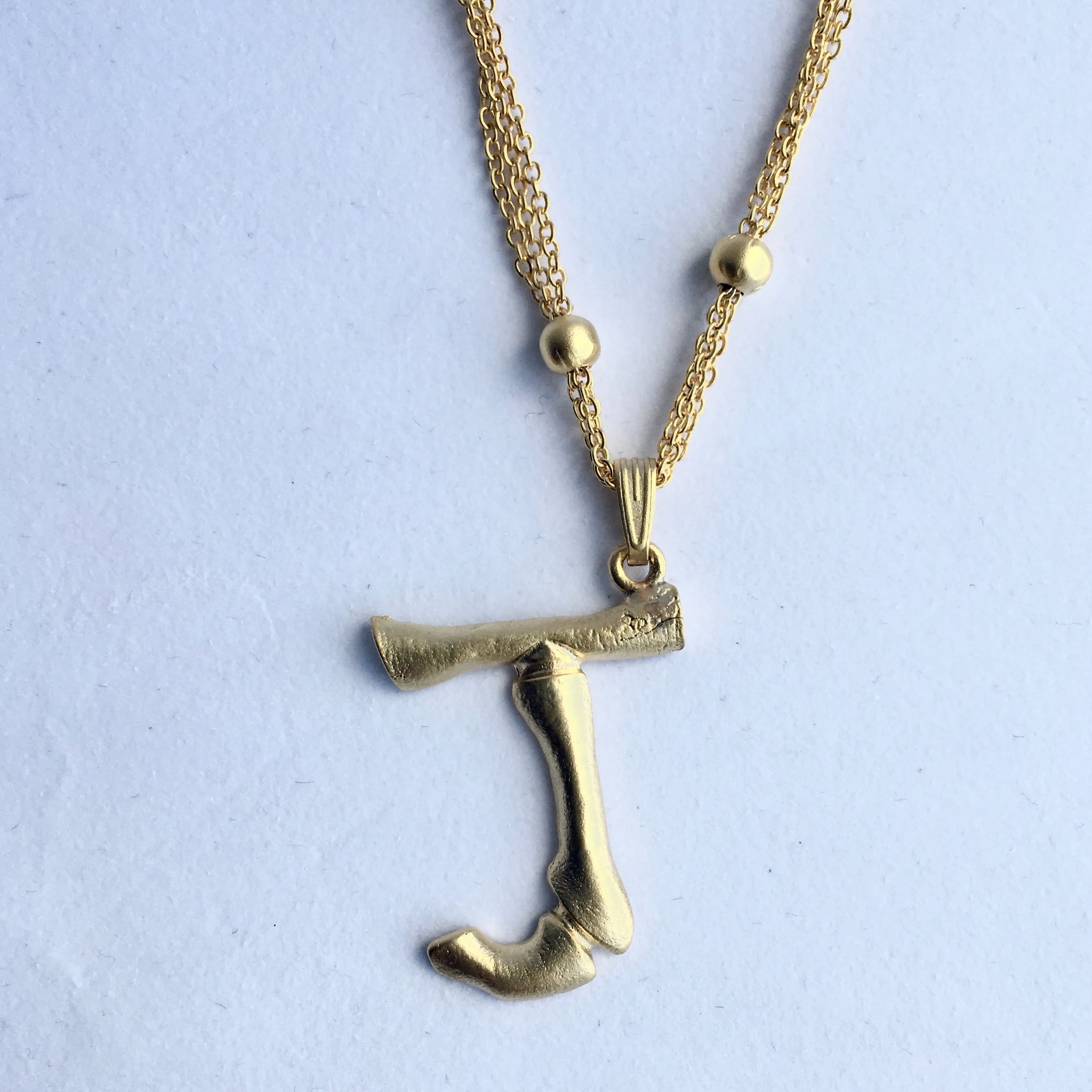 BRASS "INITIAL" PERSONALIZED PENDANT MADE IN TURKEY AND #1 TRENDSETTER STYLE