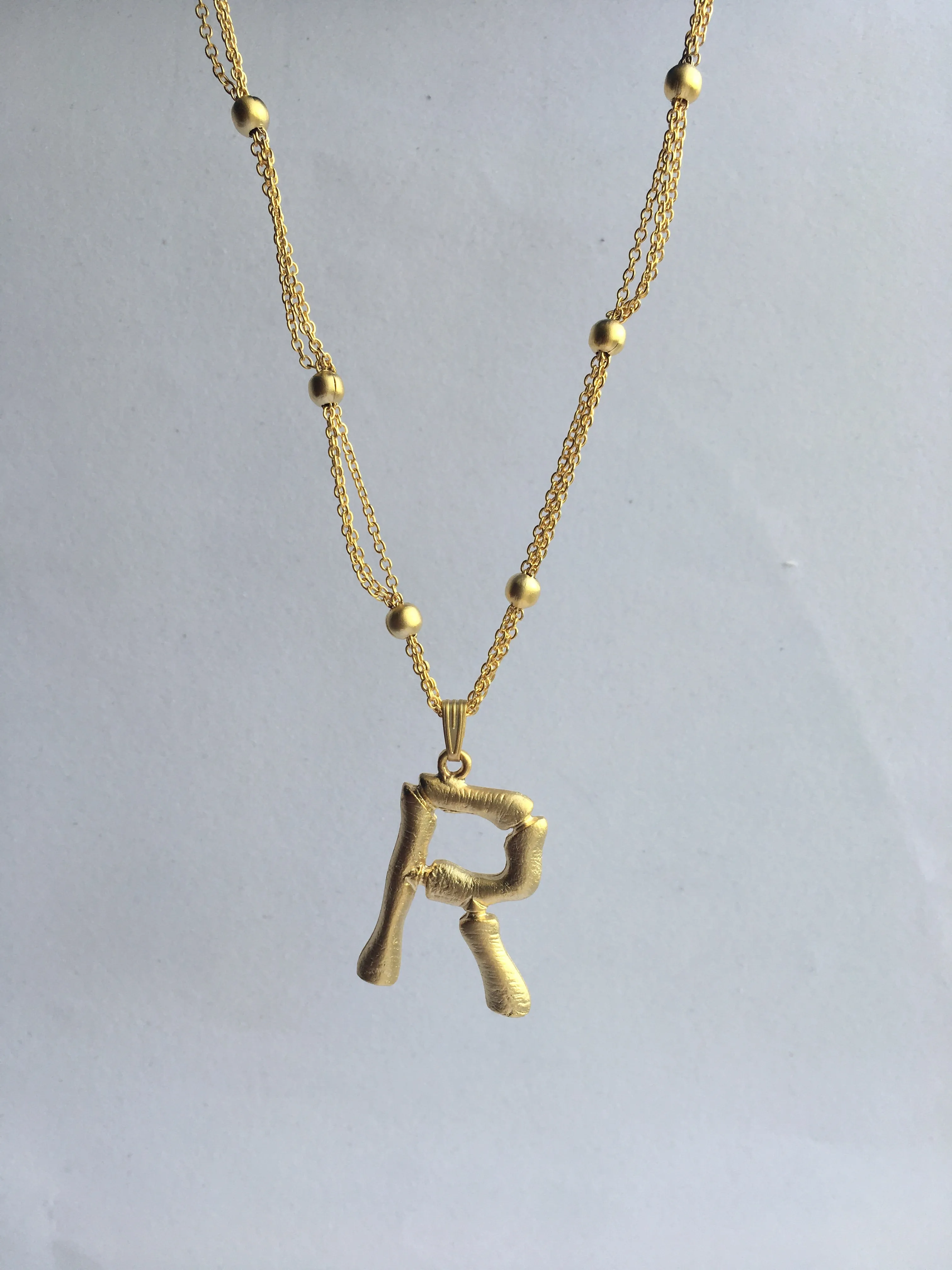 BRASS "INITIAL" PERSONALIZED PENDANT MADE IN TURKEY AND #1 TRENDSETTER STYLE