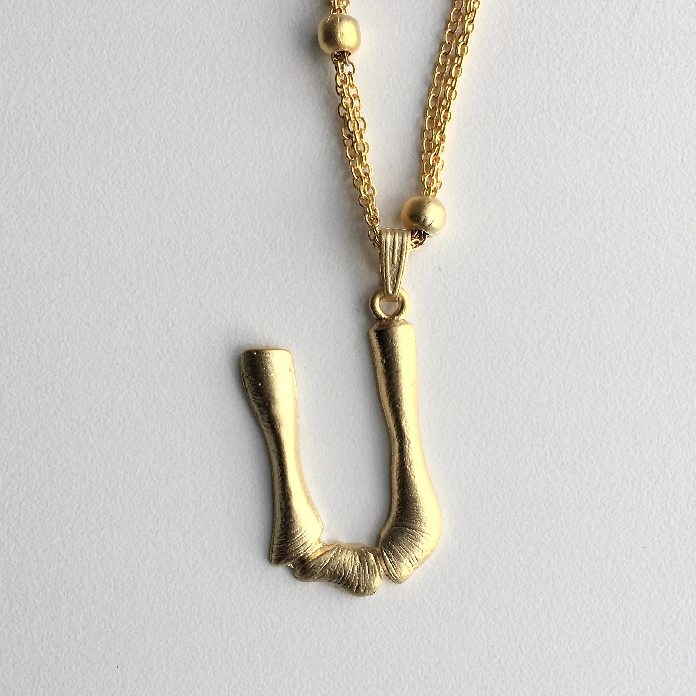 BRASS "INITIAL" PERSONALIZED PENDANT MADE IN TURKEY AND #1 TRENDSETTER STYLE