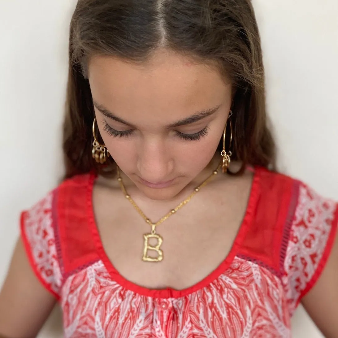 BRASS "INITIAL" PERSONALIZED PENDANT MADE IN TURKEY AND #1 TRENDSETTER STYLE