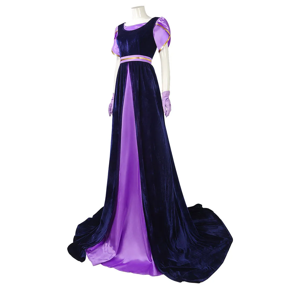 Bridgerton Season 2 Kate Sharma TV Character Purple Dress Cosplay Costume Outfits Halloween Carnival Suit