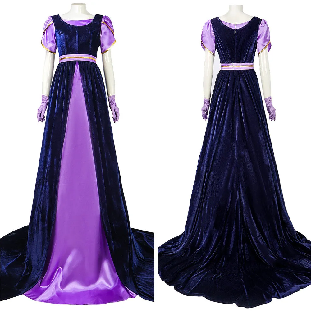 Bridgerton Season 2 Kate Sharma TV Character Purple Dress Cosplay Costume Outfits Halloween Carnival Suit