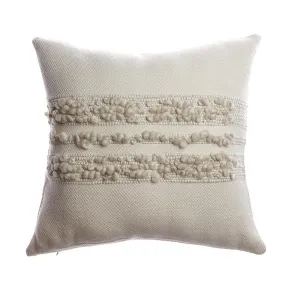 Bubbles Grey Melange Square Pillow
