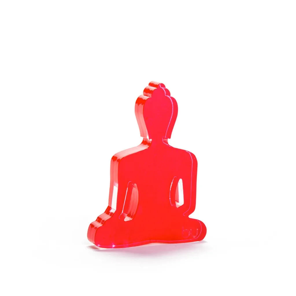 Buddha statue set of 3 - Black, White and Red