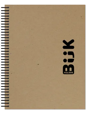 BUK brand Sketchbook. Spiral Bound. Left Spine. Multi-Media. (8.5" x 11") SB-50100-LS