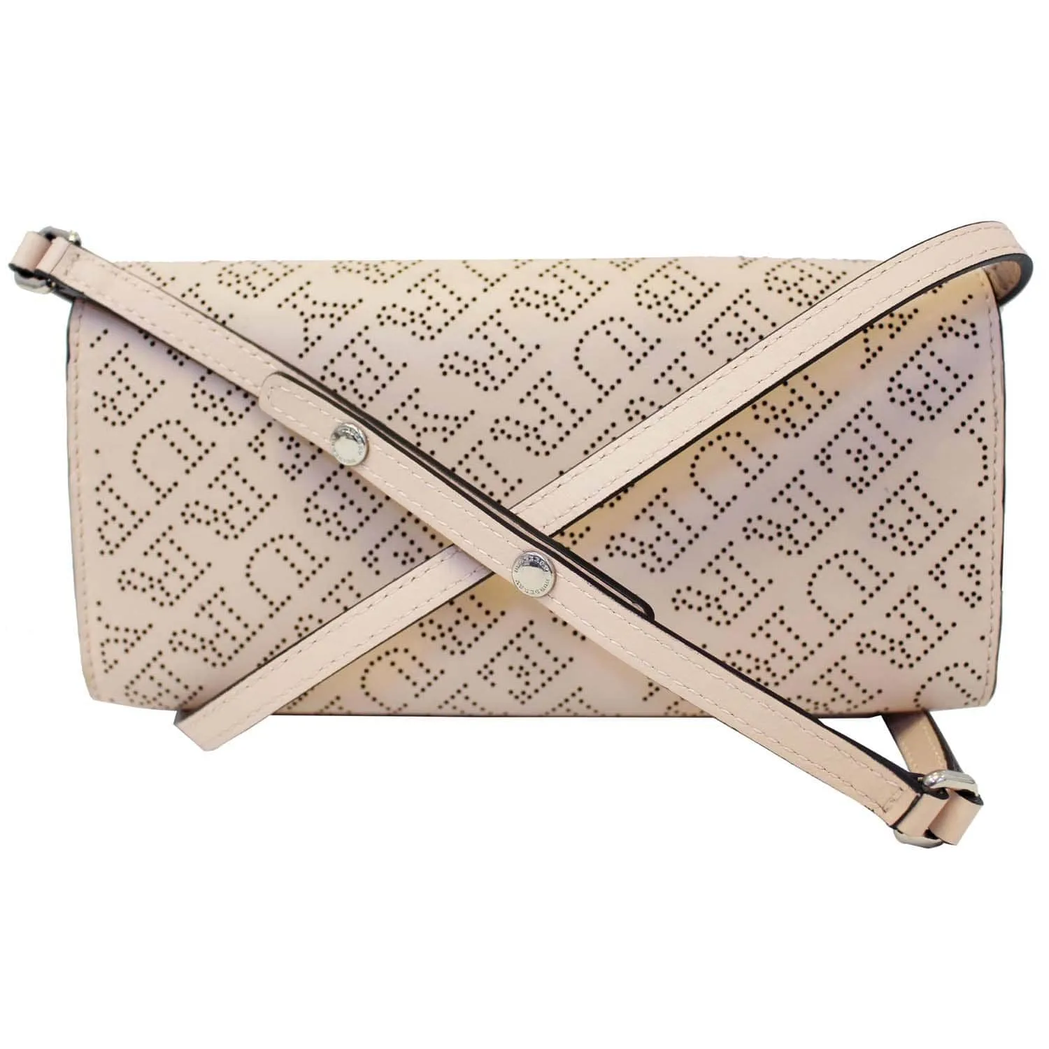 BURBERRY Hampshire Perforated Leather Crossbody Bag