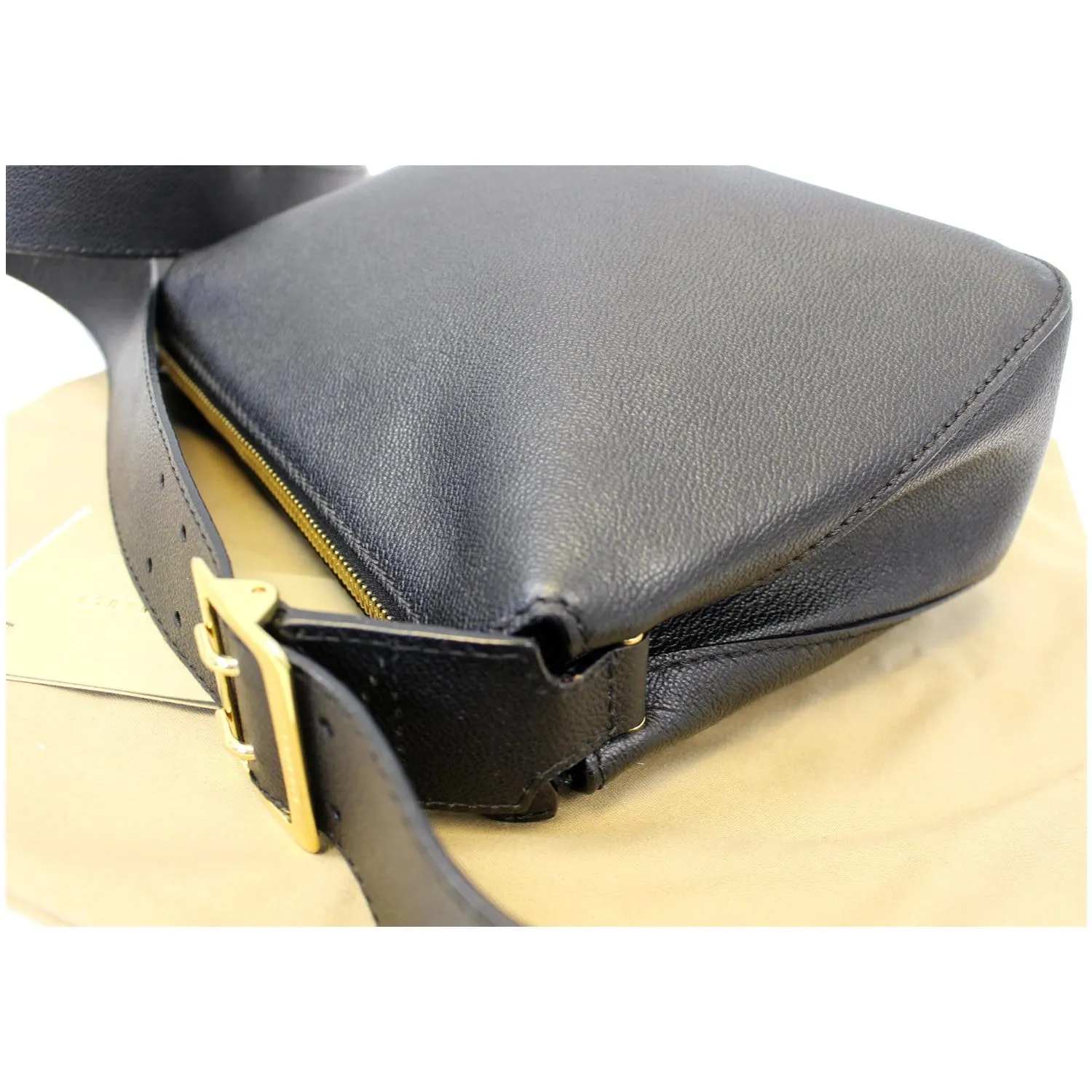 BURBERRY Helmsley House Check Grained Leather Crossbody Bag