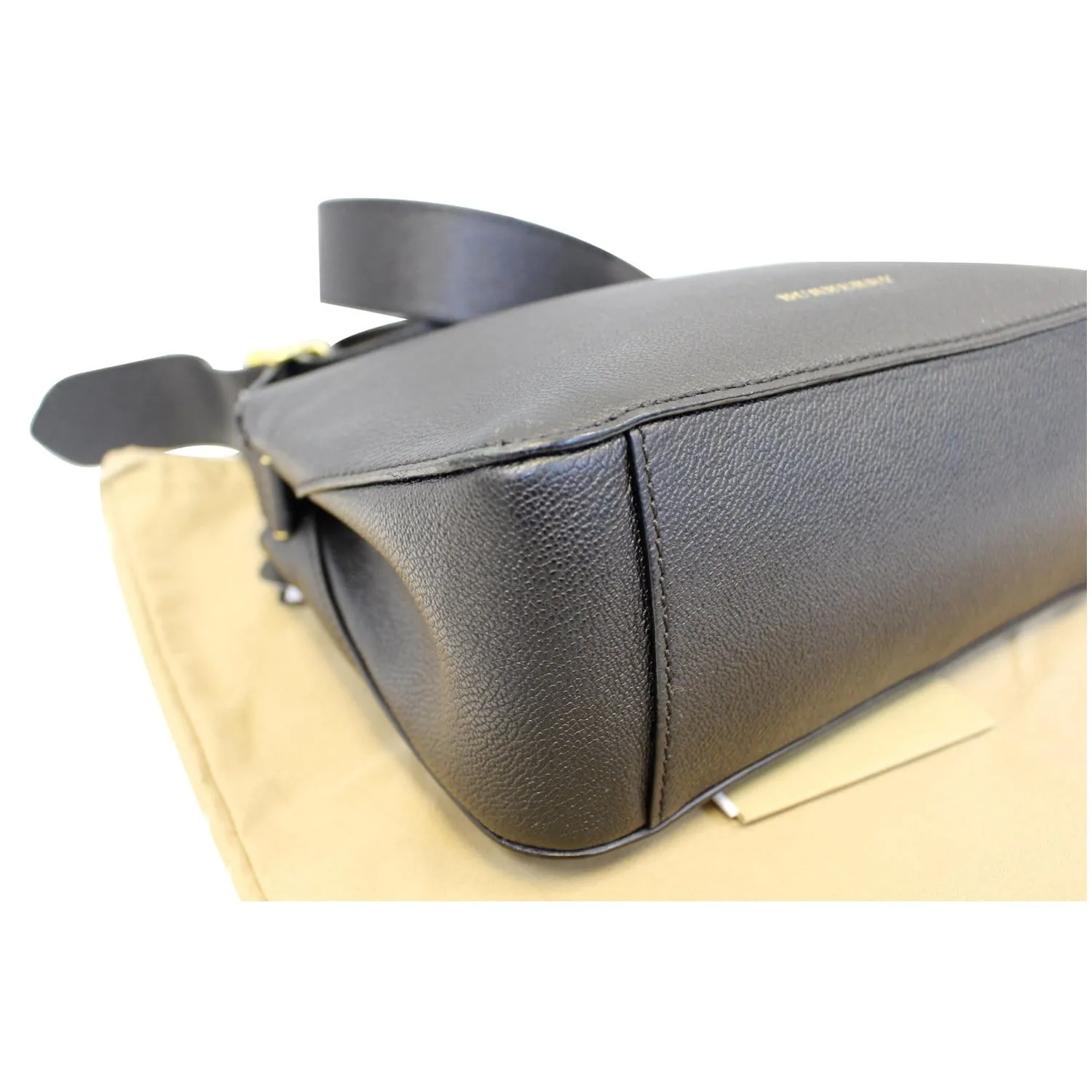 BURBERRY Helmsley House Check Grained Leather Crossbody Bag