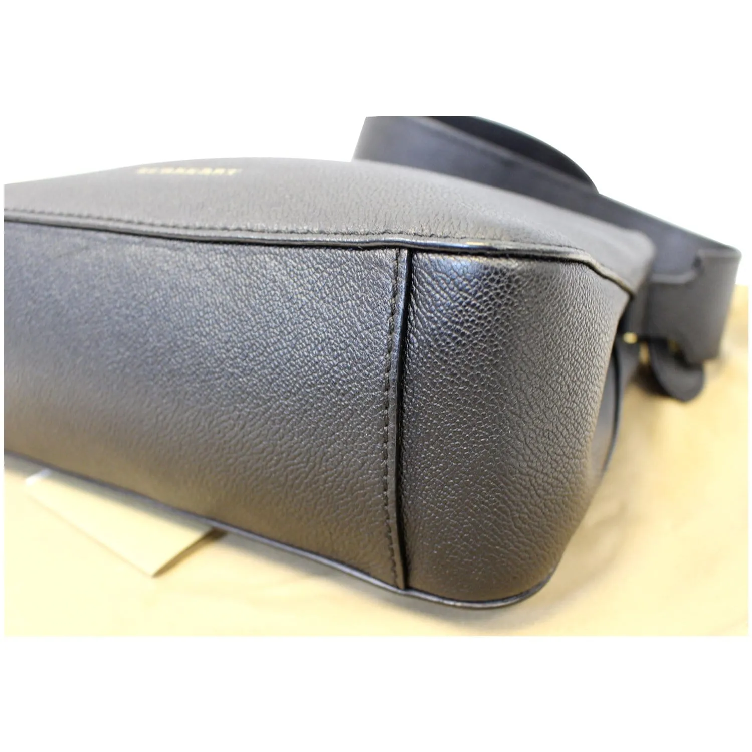BURBERRY Helmsley House Check Grained Leather Crossbody Bag