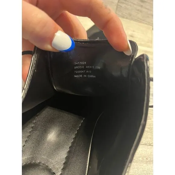 Calvin Klein Mens Black Dress Shoes, Size 13‎