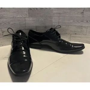 Calvin Klein Mens Black Dress Shoes, Size 13‎