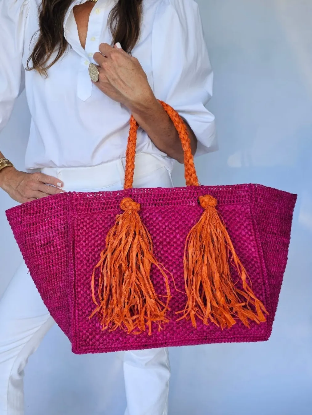 Camilla Raffia Bag