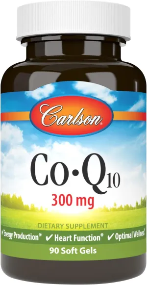Carlson Coq10 300mg, 90 Softgels