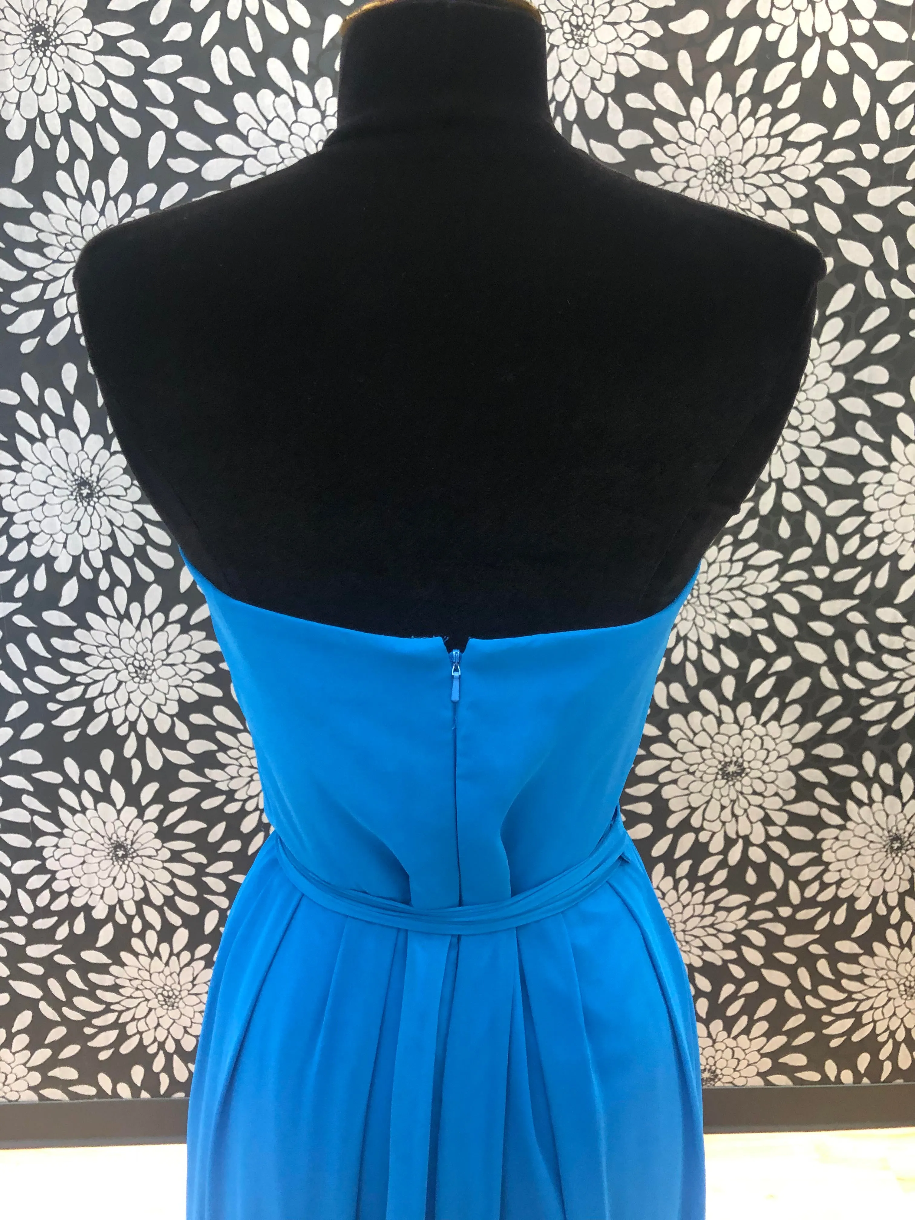 Cerulean Ruched Gown