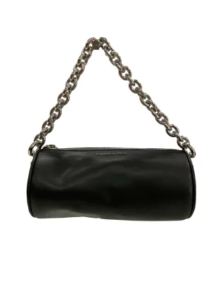 Chain Handle Crossbody Bag In Black