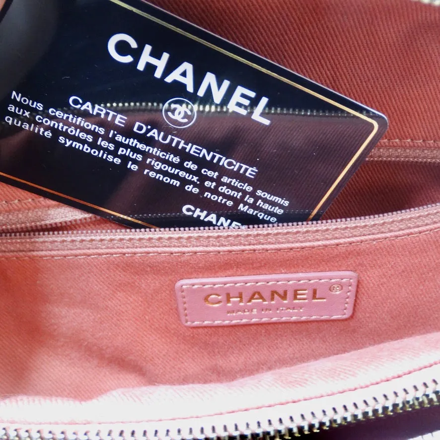 Chanel 2019 Coral Quilted Caviar Business Affinity Waist Bag