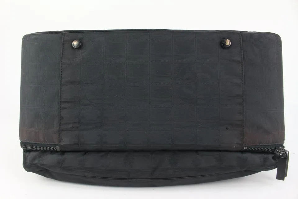 Chanel Black New Line Suitcase Messenger Luggage 93ca10